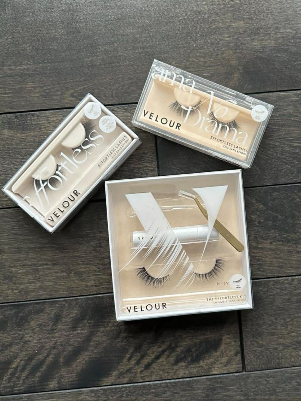 Velour False Eyelashes - new with tags